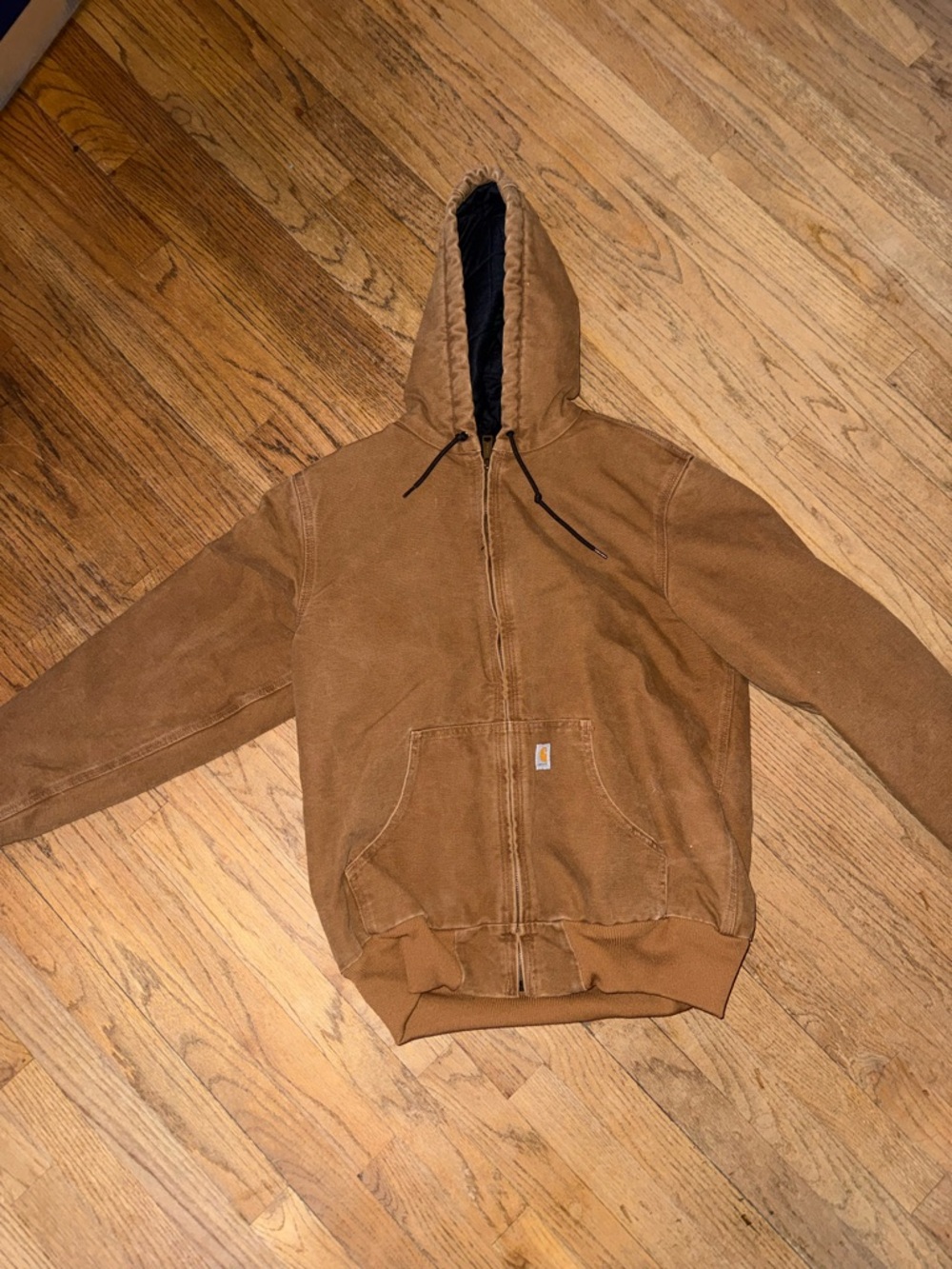 Women’s Carhartt Black Quilted Lined Jacket with Gold Logo